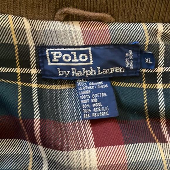 PRL - Polo Ralph Lauren leather bomber jacket. - Picture 2 of 4